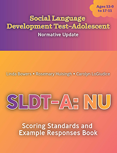 SLDT-A: NU Virtual Scoring Standards and Example Response Book